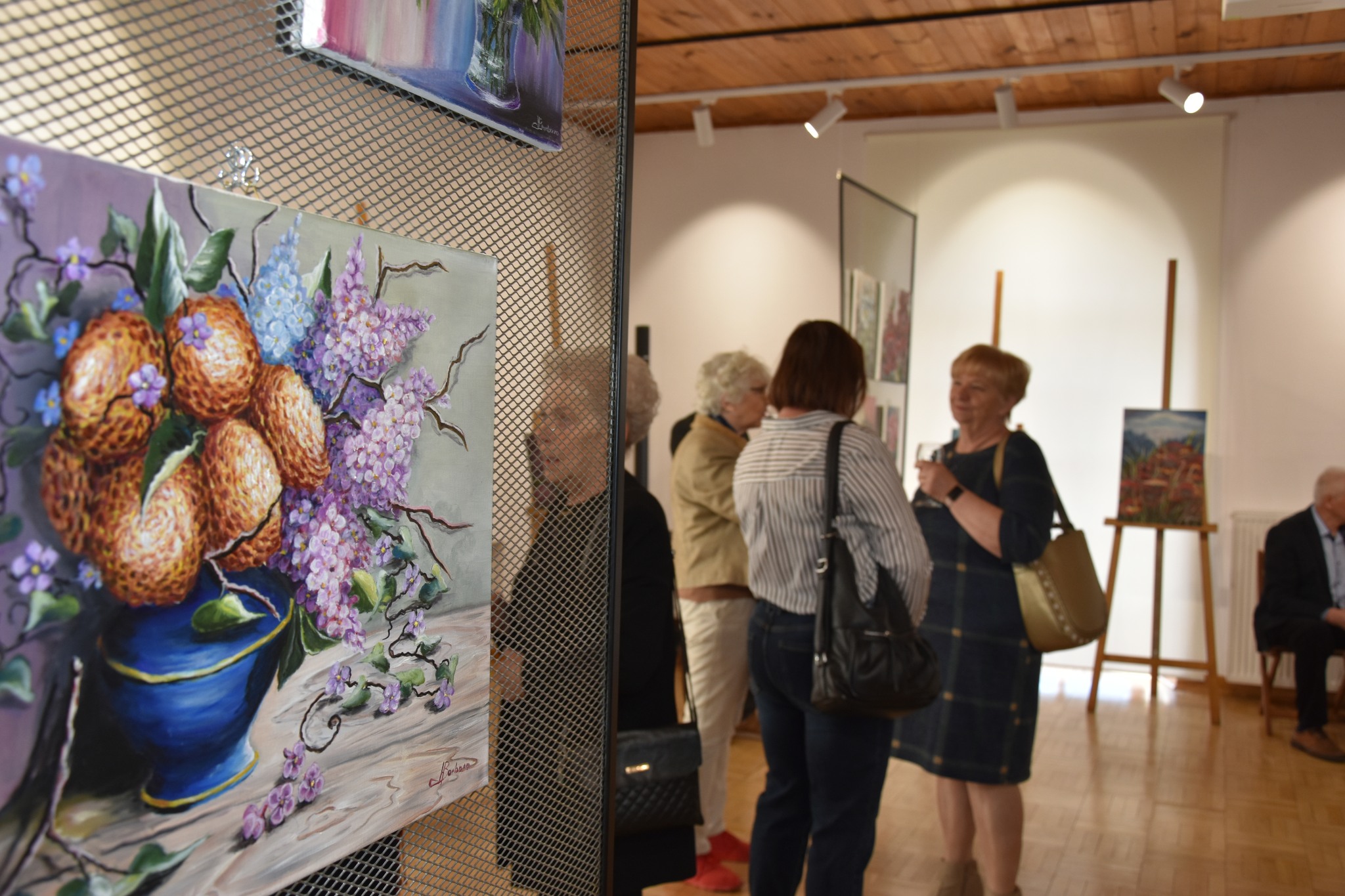 Malwy, róże, fiołki... - Wernisaż wystawy Barbary Harasim